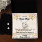 Forever Love Necklace and Cubic Zirconia Earring Set To My Bonus Mom