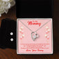 Forever Love Necklace and Cubic Zirconia Earring Set Mommy to be-To my mommy-I can hear you