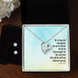 Forever Love Necklace and Cubic Zirconia Earring Set the Lord your god will be with you