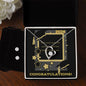 Forever Love Necklace and Cubic Zirconia Earring Set graduation 2024