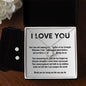 Forever Love Necklace and Cubic Zirconia Earring Set I love you