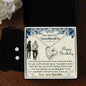 Forever Love Necklace and Cubic Zirconia Earring Set Dear Beautiful Grandaughter