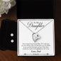 Forever Love Necklace and Cubic Zirconia Earring Set Father to daughter final second text