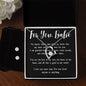 Forever Love Necklace and Cubic Zirconia Earring Set For You, Babe