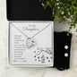Forever Love Necklace and Cubic Zirconia Earring Set To my daughter-Strength  doesn_t come