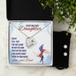 Forever Love Necklace and Cubic Zirconia Earring Set Never feel that - Military Daughter