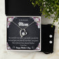 Forever Love Necklace and Cubic Zirconia Earring Set To My Beautiful Mom2