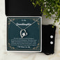 Forever Love Necklace and Cubic Zirconia Earring Set To my Granddaughter