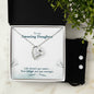Forever Love Necklace and Cubic Zirconia Earring Set Life-doesn’t-get-easier