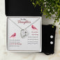 Forever Love Necklace and Cubic Zirconia Earring Set To my daughter-Some days are better