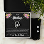 Forever Love Necklace and Cubic Zirconia Earring Set To My Mother