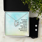 Forever Love Necklace and Cubic Zirconia Earring Set the Lord your god will be with you
