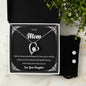 Forever Love Necklace and Cubic Zirconia Earring Set To My Mom Love your daughter