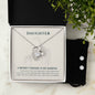 Forever Love Necklace and Cubic Zirconia Earring Set To my daughter-A mother_s treasure