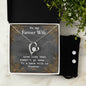 Forever Love Necklace and Cubic Zirconia Earring Set To my Farmer wife