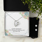 Forever Love Necklace and Cubic Zirconia Earring Set Happy birthday