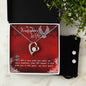 Forever Love Necklace and Cubic Zirconia Earring Set To my Firefighter Wife