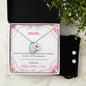 Forever Love Necklace and Cubic Zirconia Earring Set Mom Happy Mother's Day