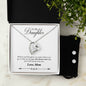 Forever Love Necklace and Cubic Zirconia Earring Set 40-To Daughter from Mom