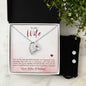 Forever Love Necklace and Cubic Zirconia Earring Set To my wife-You are the most beautiful thing
