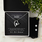 Forever Love Necklace and Cubic Zirconia Earring Set To my gorgeous wife-If I had to choose