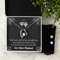 Forever Love Necklace and Cubic Zirconia Earring Set To my Wife