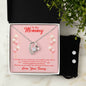 Forever Love Necklace and Cubic Zirconia Earring Set Mommy to be-To my mommy-I can hear you