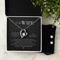 Forever Love Necklace and Cubic Zirconia Earring Set To my wife- I promise