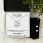 Forever Love Necklace and Cubic Zirconia Earring Set Mother to daughter final first text