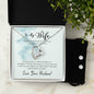 Forever Love Necklace and Cubic Zirconia Earring Set To my wife-I choose you