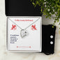 Forever Love Necklace and Cubic Zirconia Earring Set To My Lovely Girlfriend Valentine