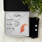 Forever Love Necklace and Cubic Zirconia Earring Set To my daughter-Sometimes the smallest step - new
