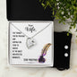 Forever Love Necklace and Cubic Zirconia Earring Set To my wife-Stay positive