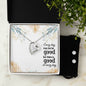 Forever Love Necklace and Cubic Zirconia Earring Set Every day may not be good