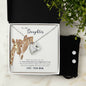 Forever Love Necklace and Cubic Zirconia Earring Set To my daughter-she is my heart