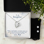 Forever Love Necklace and Cubic Zirconia Earring Set Mother-and-Daughter,-no-matter