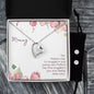 Forever Love Necklace and Cubic Zirconia Earring Set Mommy to be - Snuggled in Your tummy