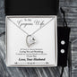 Forever Love Necklace and Cubic Zirconia Earring Set To My Gorgeous Wife from Husband (2)