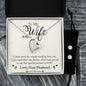 Forever Love Necklace and Cubic Zirconia Earring Set To My Wife, Love your husband
