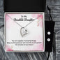 Forever Love Necklace and Cubic Zirconia Earring Set To My Beautiful Daughtermay you find great joy and success