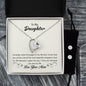 Forever Love Necklace and Cubic Zirconia Earring Set To my daughter-Someday when the pages