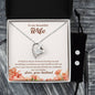 Forever Love Necklace and Cubic Zirconia Earring Set To my Beautiful Wife If-I-had-to-choose-between