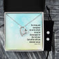 Forever Love Necklace and Cubic Zirconia Earring Set the Lord your god will be with you