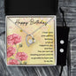 Forever Love Necklace and Cubic Zirconia Earring Set Birthday woman