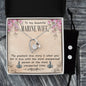 Forever Love Necklace and Cubic Zirconia Earring Set To my beautiful Marine wife