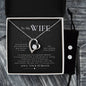 Forever Love Necklace and Cubic Zirconia Earring Set To my wife- I promise