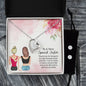 Forever Love Necklace and Cubic Zirconia Earring Set To a Very Special Sister