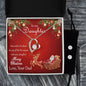 Forever Love Necklace and Cubic Zirconia Earring Set Merry Christms to my Daughter3