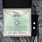 Forever Love Necklace and Cubic Zirconia Earring Set To my wife-You are my love