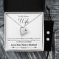 Forever Love Necklace and Cubic Zirconia Earring Set Husband to Future wife final